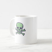 Tasse des grünen Schädels (Vorderseite Links)