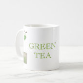 Tasse des grünen Tees (Vorderseite Links)