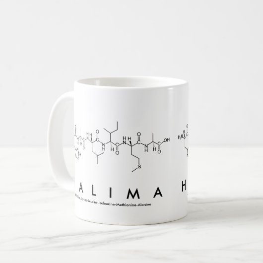 Tasse des Halima-Peptids (Vorderseite Links)