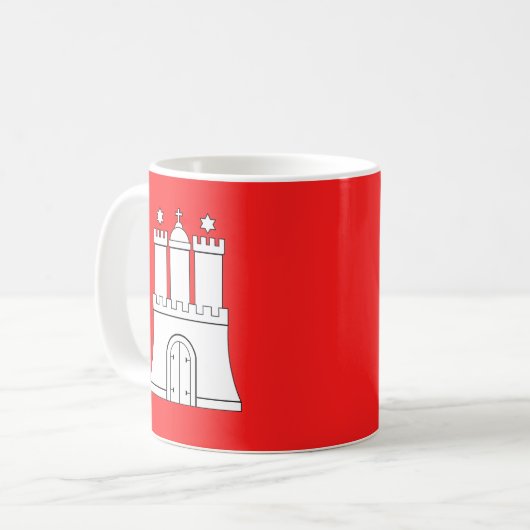 Tasse des Hamburger Kaffees (Vorderseite Links)