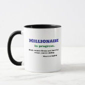 Tasse des Handels, Warren Buffett Zitat - Tee-Kaff (Links)