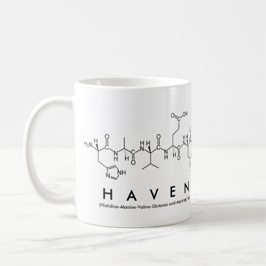 Tasse des Haven Peptids (Links)