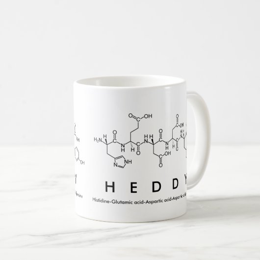 Tasse des Heddy-Peptids (VorderseiteRechts)