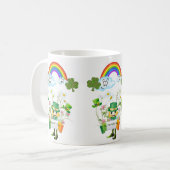 Tasse des Heiligen Patricks Leprechaun (Vorderseite Links)