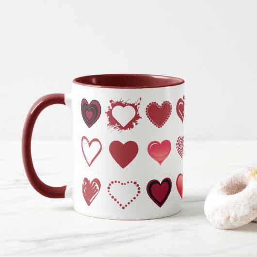 Tasse des Herzens (Mit Donut)