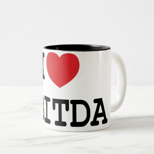Tasse des Herzens I/der Liebe EBITDA (VorderseiteRechts)