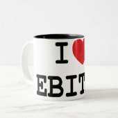 Tasse des Herzens I/der Liebe EBITDA (Vorderseite Links)