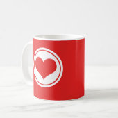 Tasse des Herzens, rot (Vorderseite Links)