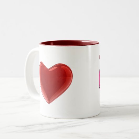 Tasse des Herzens von Valentine (Vorderseite Links)