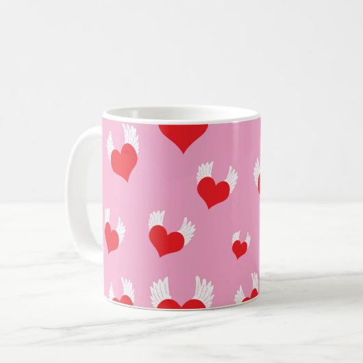 Tasse des Herzkaffees (Vorderseite Links)