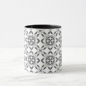 Tasse des hinteren Schwarzweiß-Musters (Zentrum)