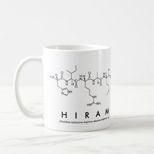Tasse des Hiram Peptids (Links)