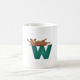 Tasse des Hundealphabet-W