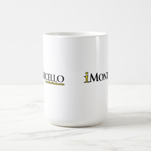 Tasse des iMonticello Logo-Entwurfs-4 (Mittel)