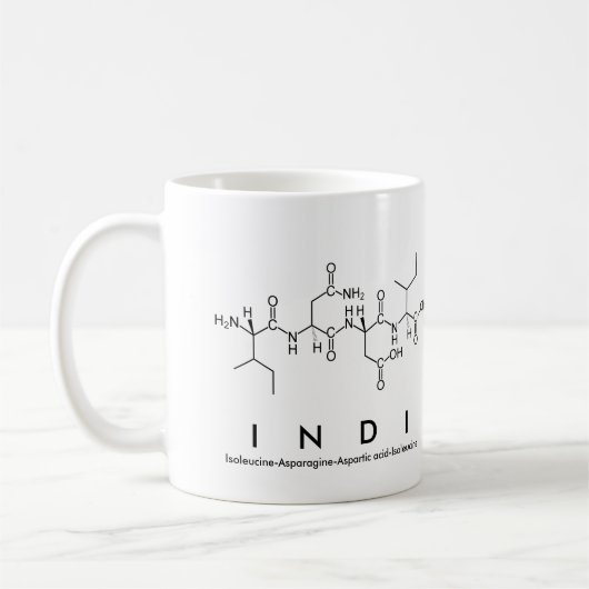 Tasse des Indi-Peptids (Links)