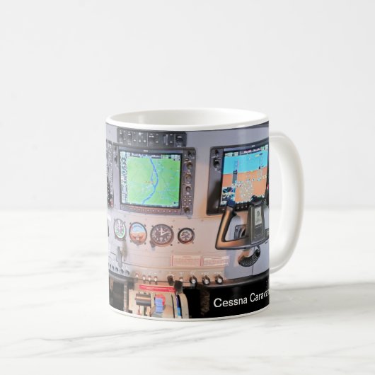 Tasse des Instrumentenanzeigers Cessna Caravan (VorderseiteRechts)