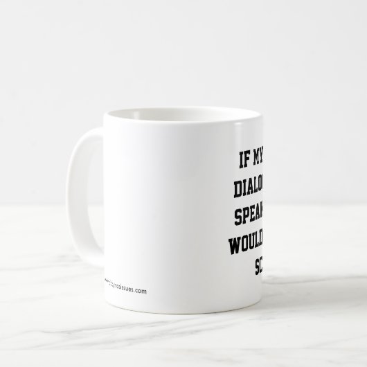 Tasse "des internen Dialogs" (Vorderseite Links)