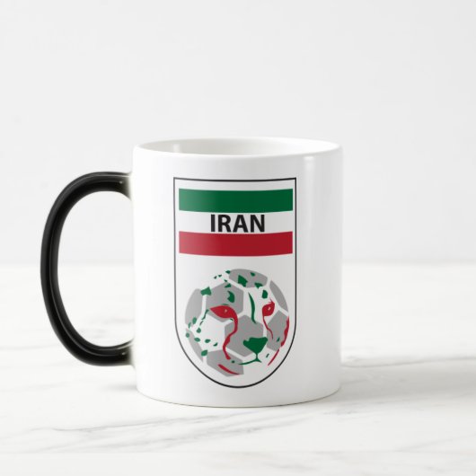 Tasse des iranischen Nationalteams (Links)