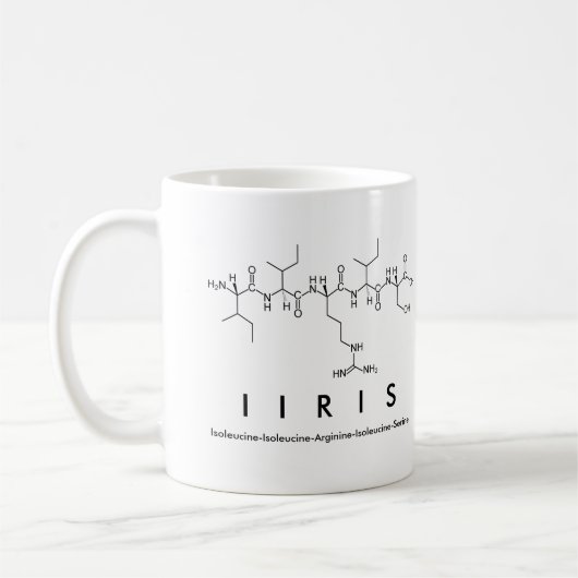 Tasse des Iris-Peptids (Links)