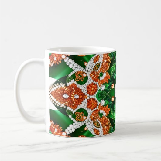 Tasse des irischen Farbdesigns (Links)