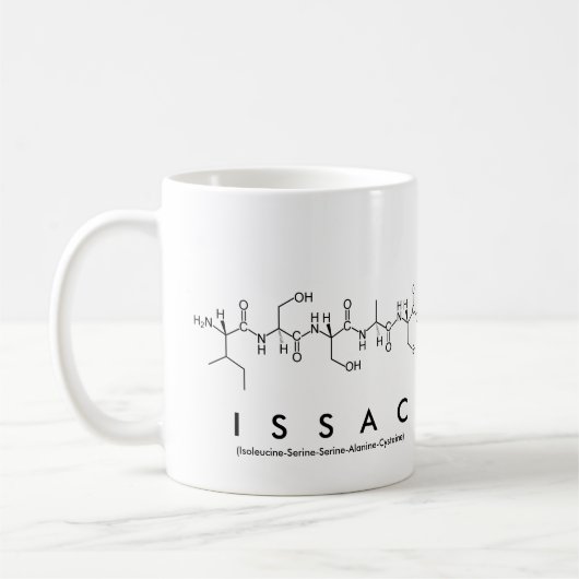 Tasse des Issac-Peptids (Links)