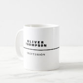 Tasse des Jobs mit Name (Vorderseite Links)