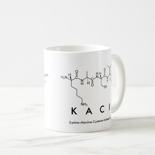 Tasse des Kaci-Peptids (VorderseiteRechts)