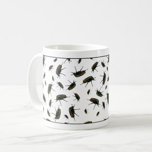 Tasse des Käfer-Kaffees - Fakultative Personalisie (Vorderseite Links)