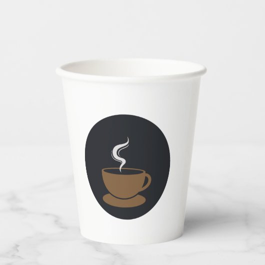 Tasse des Kaffeecups Pappbecher (Vorderseite)