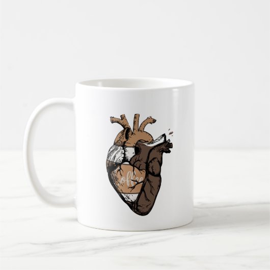 Tasse des Kaffeekostens (Links)