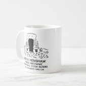 Tasse des Kaffeemaschinenherstellers (Vorderseite Links)