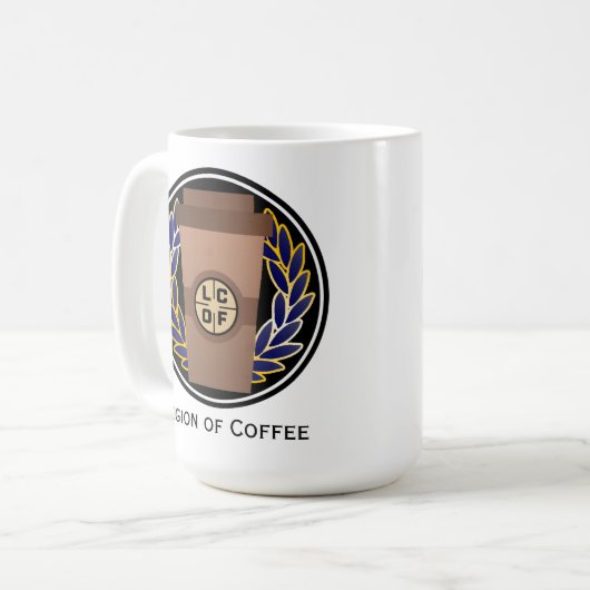 Tasse des Kaffees (Vorderseite Links)