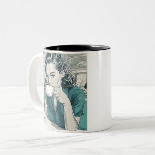 Tasse des Kaffees (Vorderseite Links)