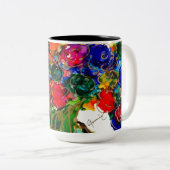 Tasse des Kaffees Blasen der Liebe (VorderseiteRechts)