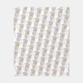 Tasse des Kaffees Fleecedecke (Vorderseite)