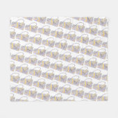 Tasse des Kaffees Fleecedecke (Vorderseite (Horizontal))