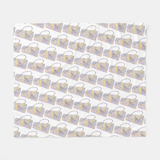 Tasse des Kaffees Fleecedecke (Vorderseite (Horizontal))