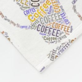 Tasse des Kaffees Fleecedecke