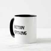 Tasse des Kaffees Frag alles Funny Geschenk (Vorderseite Links)