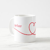 Tasse des Kaffees - für immer zusammen (Vorderseite Links)