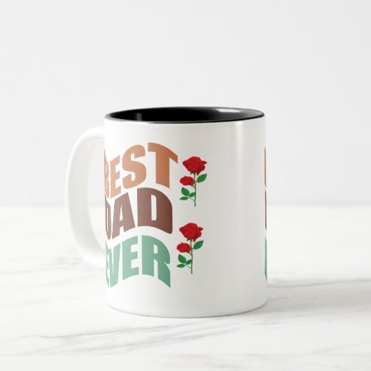 Tasse des Kaffees Geschenk für den Vaters-besten V (Vorderseite Links)