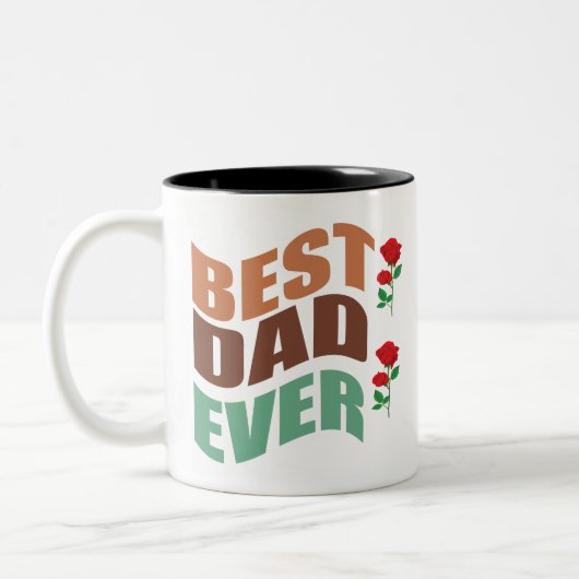 Tasse des Kaffees Geschenk für den Vaters-besten V (Links)