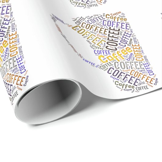 Tasse des Kaffees Geschenkpapier (Rolleneckpunkt)