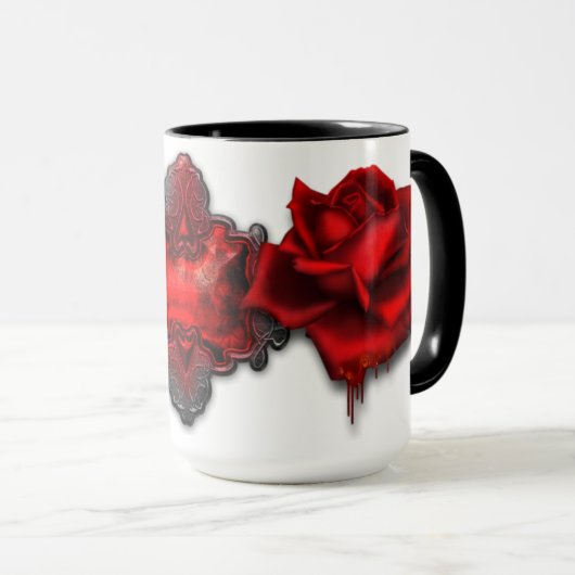 Tasse des Kaffees, Gothic Valentine (VorderseiteRechts)