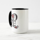 Tasse des Kaffees, gotische Liebe (Vorderseite Links)
