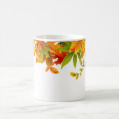 Tasse des Kaffees Herbstblätter (Mittel)