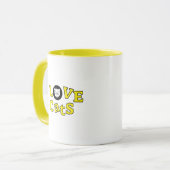 Tasse des Kaffees I Liebe Katzendesign (Vorderseite Links)