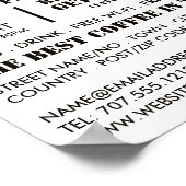 Tasse des Kaffees Icon, Barista, Café, Café, Café Poster (Ecke)