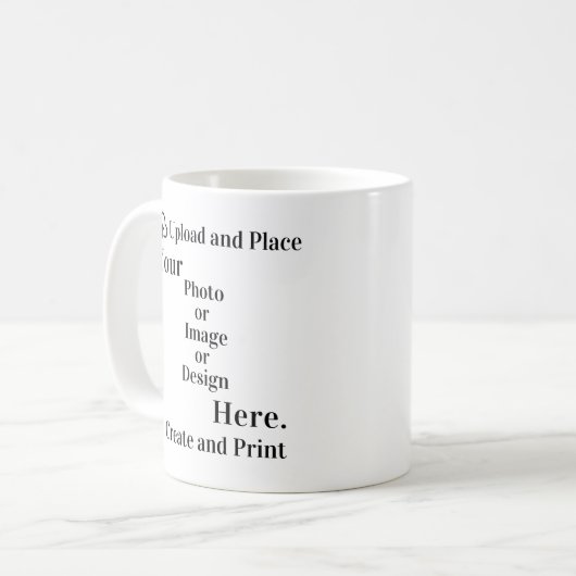 Tasse des Kaffees - Ihr Design oder Foto Upload (Vorderseite Links)