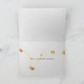 Tasse des Kaffees im Herbst Karte (Innenseite)